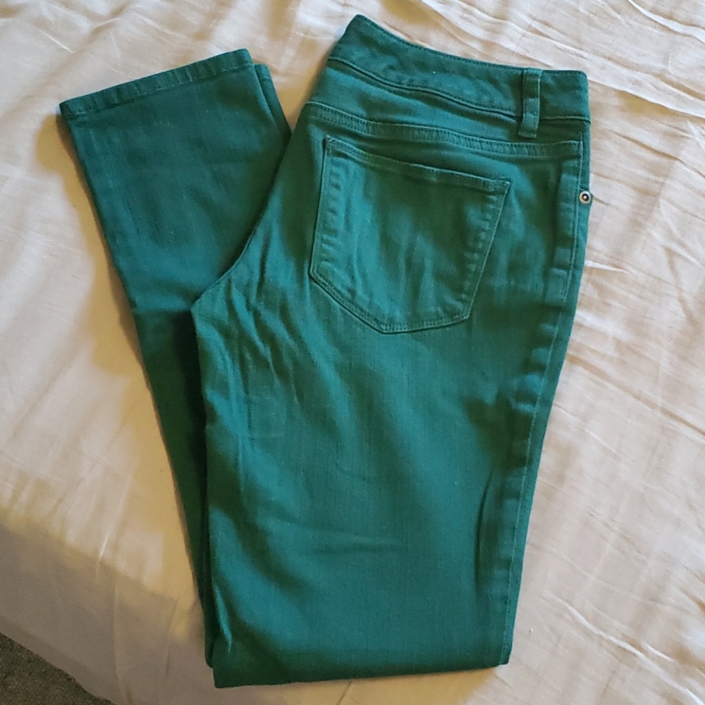 Green Skinny Jeans